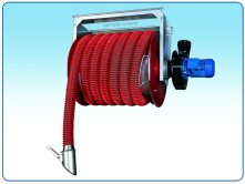 Fixed pumping system blower for pumping smoke in garages