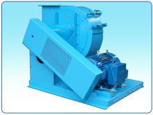 Centrifugal blower model AH belt drive  with pivot shield and standard belt protector