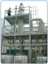 double-level Scrubber for smoke and salt acid treatment