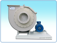 Centrifugal Plastic Blower PPR model with PVDF belt drive impeller