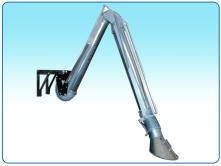 welding smoke, particles, and gases suction arm for industrial use