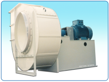 Plastic centrifugal blower PRTB from PP with direct drive with clutch