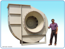 Plastic centrifugal blower PRTB from PP with belt drive